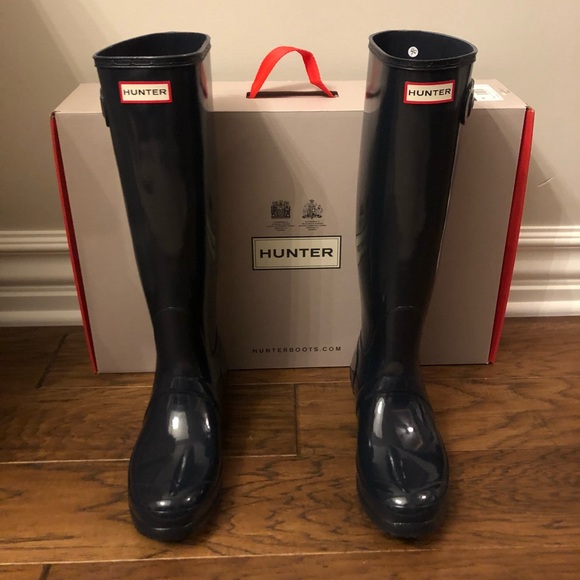 Hunter Shoes - Brand New! Hunter Tall Classic Boot Gloss Navy